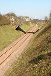 Washford Cutting before the recent slip © Lumber Jack