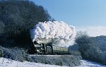 BR(W) 'Manor' 4-6-0 no 7820 'Dinmore Manor' with the 12.25 ex-Lydeard at Nethercott on Friday 28th December 2000.